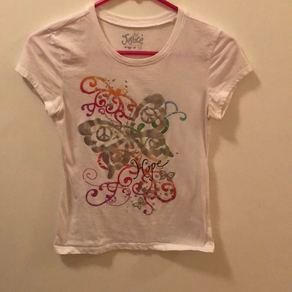 Butterfly rainbow hope T-shirt